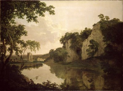 Landschap met Dale Abbey door Joseph Wright of Derby